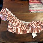 Billabong x Sincerely Jules Dos Palmas Ruffle Bikini Top Stripe One Shoulder NWT Photo 1