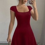 SheIn Women’s Red A-Line Mini Flare Dress Photo 0