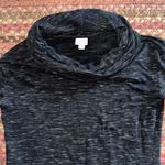 Merona  DARK GREY MARLED COWL NECK LONG SLEEVE TOP Photo 2