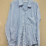 Abercrombie & Fitch  Womens Blue White‎ Striped Cotton Oversized Shirt S Photo 0