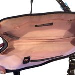 Bisou Bisou Satchel Bag Croc Embossed Leather Top Handle Designer Purse Photo 3