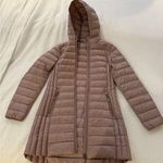 Women's Long Packable Puffer Jacket Pink Photo 0