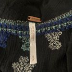 Free People  Star Gazer Embroidered Tunic Dress in Black Combo, Sz S Photo 10