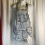 American Eagle Outfitters Be Still My Heart 1-piece Blue Denim Jumper size small Photo 4