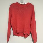 Treasure & Bond Coral Nantucket Red Cableknit Knit Comfy Sweater Photo 7