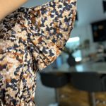 Nicole Miller Flared Leopard Print Wrap Midi/ Maxi Dress. Size Small Photo 4