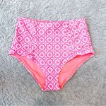 Aerie High Waist Hipster Swim Bikini Bottom Coral Pink Medium Photo 0