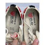 Comme Des Garçons PLAY x Converse Chuck Taylor Red Heart Low Top Sneakers 7M/ 9W White Size 9 Photo 4