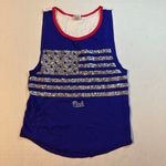 PINK - Victoria's Secret  Womens Red White Blue American Flag Tank Top, Size XS‎ Photo 1