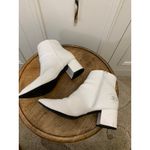 SheIn Women's White Ankle Booties Size 10 Block Heel Casual Photo 6