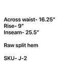 AG Adriano Goldschmied  Mid Rise Stevie Capri Jeans Blue Denim Raw Split Hem 30 Photo 8