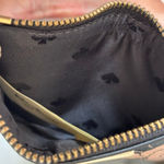 Kate Spade  Gardenia Print Bitsy ID Card Case Mini Wallet‎ Black Multi Floral Photo 4