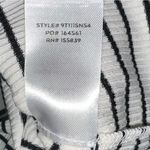 New Lulus White and Black Striped Short Sleeve Bodysuit Women’s Size Medium Photo 3