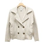 Rachel Zoe Cardigan Soft Knit Sweater Peacoat Beige Cream Women’s Size Small Photo 2