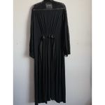 Soma  Womens Black Cool Nights Belted Exquisite Romantic Robe Lace Detail Sz L/XL Photo 1