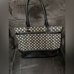 Kate Spade  Black and White Blakely Keswick Canvas Leather Tote Bag Photo 3