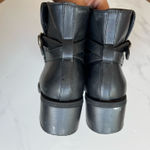 LOFT  Women Heel Ankle Boots Black Size 10M Faux Leather Zip Photo 4