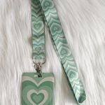 Green heart lanyard with Id/ card holder Photo 0