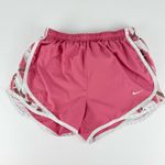 Nike Women's Athletic Shorts in Pink and White Photo 0