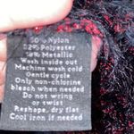 Rock & Republic Red & Black V Neck Eyelash Knit Sweater Photo 4