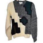 Chapel Hill Sweater Sz L Pullover Knit Crewneck Colorful Geometric Abstract VTG Size L Photo 0