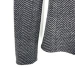 Armani Collezioni Black and Gray Herringbone Blazer Size 4 Photo 2