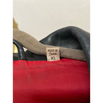 Preston & York  Genuine Lambskin Leather Jacket Black Zip Front XL Vintage Moto Photo 4