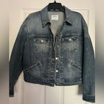 Old Navy Jean Jacket Dark Wash Womens Large Photo 1