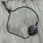 Monogram J snap button adjustable bracelet Silver Photo 2