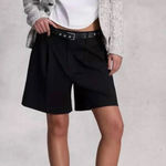 Rag and Bone Irina Wool Blend Tailored Shorts Black size 2 Photo 0