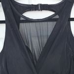 Aqua Green  Sheer Ruched One Piece Swimsuit Photo 4