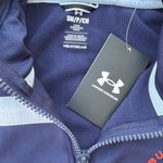 Under Armour Navy Auburn Tigers Cropped Half-Zip Hoodie Sweatshirt Womens Small Photo 7