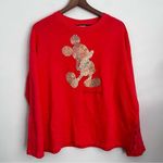 Parks sequin Mickey Mouse sweatshirt Walt Disney World embroidery M Photo 0