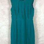 Green Pleated Wear to Work Sheath Dress NWT 6 Photo 0