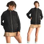 Members Only Washed Satin Iconic Boyfriend Bomber Flight Jacket Grey Women's XS Photo 1