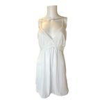 INC White lace bodice chiffon chemise nightgown INTERNATIONAL CONCEPTS L…​ Size L Photo 4