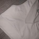 Garage cream ribbed plunge crop top Photo 2