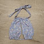 frankie's bikinis 💕💕 Cupid High Neck Bikini Top Springtime Print ~ Large L NWOT Photo 3