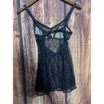 Victoria's Secret  Black Lace Sheer Nightgown Size Small Sexy Photo 7
