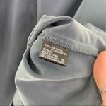 NEW Cremieux Blue Velvet Button Down Blouse Large Long Photo 7