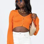 Princess Polly courtney Flare Sleeve Cardigan Orange Photo 0