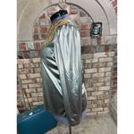 Blouse silver lamee gold lace 1980s shoulder pads Size 12 Photo 4