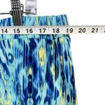 JM Collection  Skirt Womens XXL Blue Ikat Abstract Print A Line Vibrant Boho Chic Photo 5