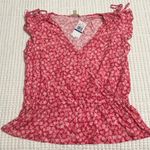 Michael Kors  Red Floral Crop Top NWOT Photo 5