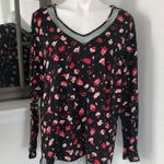 Lane Bryant Top Floral Lace Mesh Lace Trim Sweatshirt Plus Size 14/16 Photo 2