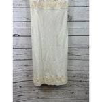 Women's J.Crew White Linen Mini Dress with Beige Trim Size 4 Photo 4