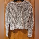Banana Republic Chunky Pointelle Cropped Sweater Warm White Mustard Yellow Black Photo 13