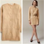 J.Crew NWT  Giselle 100% Cotton Knit Sweater Blazer Sz S Tan Quiet Luxury Preppy Photo 1