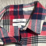 Madewell  Classic Ex-boyfriend Plaid Flannel - Blue and Red Plaid Size Small Photo 7