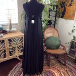 Free People NWT Black Mckinley Gauzy Cotton Blend Maxi Dress Photo 1